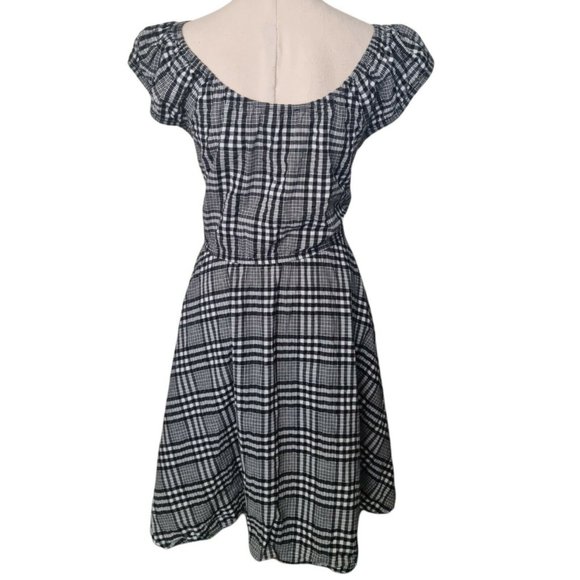 Revival Size 8 Check Gingham Dress A Line Knee Length - Picture 4 of 5
